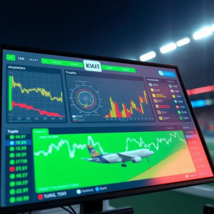Digital interface displaying aviator prediction charts and statistics for aviation enthusiasts