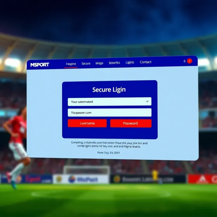 Illustration of a secure login interface with username and password fields highlighted
