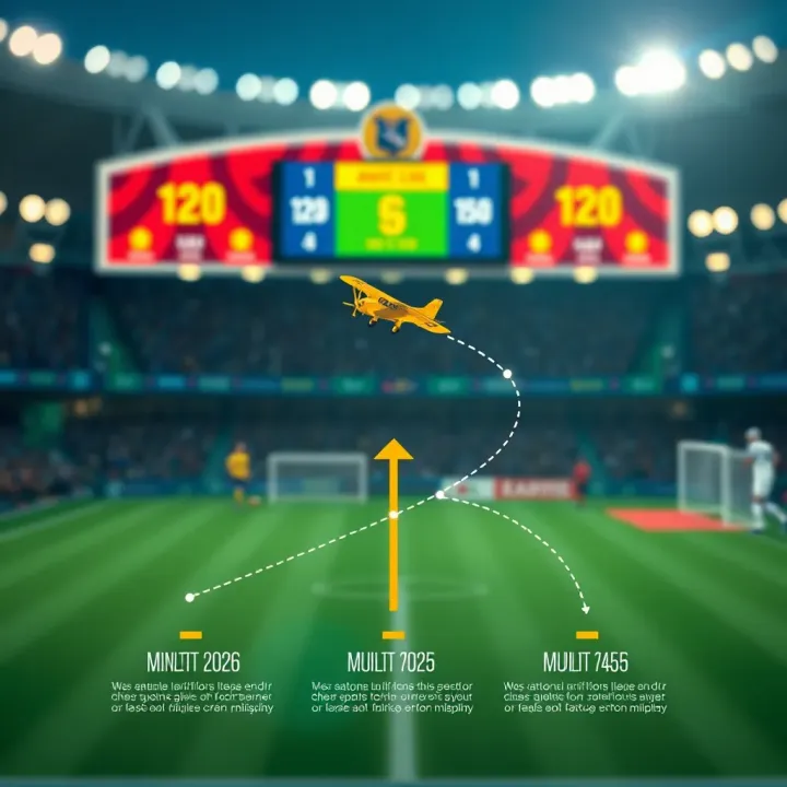 Graphical representation of Aviator game mechanics showing flight path and multiplier progression
