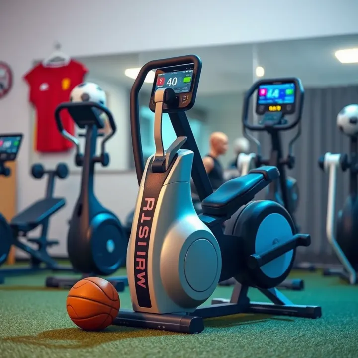 Sports and fitness equipment alongside Mlite Msport illustrating integration in the Nigerian fitness market