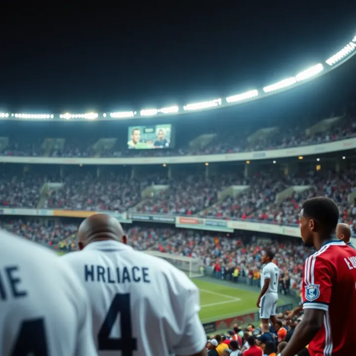 Football stadium filled with fans during a match covered by MSport Ghana