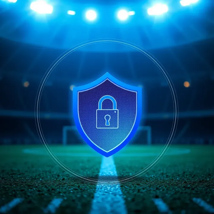 Digital security shield protecting Msport account from unauthorized access