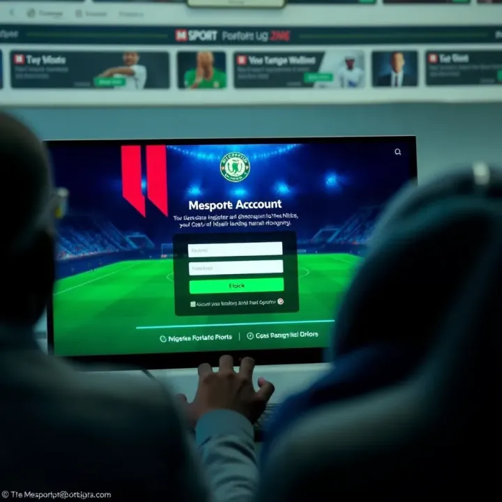 User creating an account on Msport UG sports betting platform in Nigeria