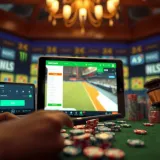 Conceptual art showing digital devices with betting apps representing rise of online gambling and its regulation