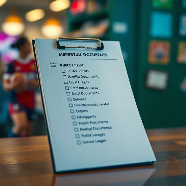Essential Documents for MSport Visa Application Checklist highlighting essential documents for MSport visa application