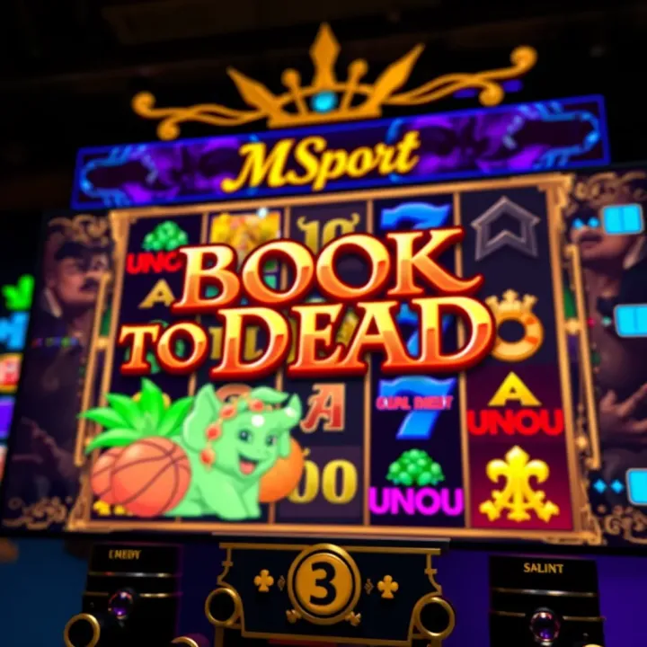 MSport Book of Dead Slot Game Interface Screenshot showcasing the vibrant interface and symbols of MSport's Book of Dead slot game