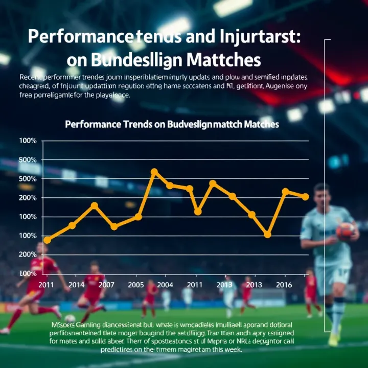 Graph displaying recent performance trends and injury updates influencing Bundesliga match predictions