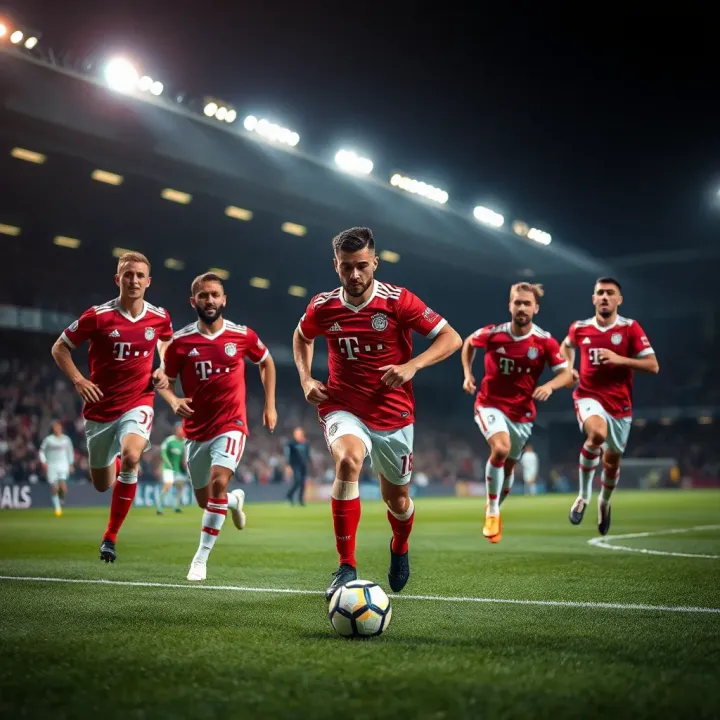 Illustration of tactical formations and key player highlights for upcoming Bundesliga fixtures