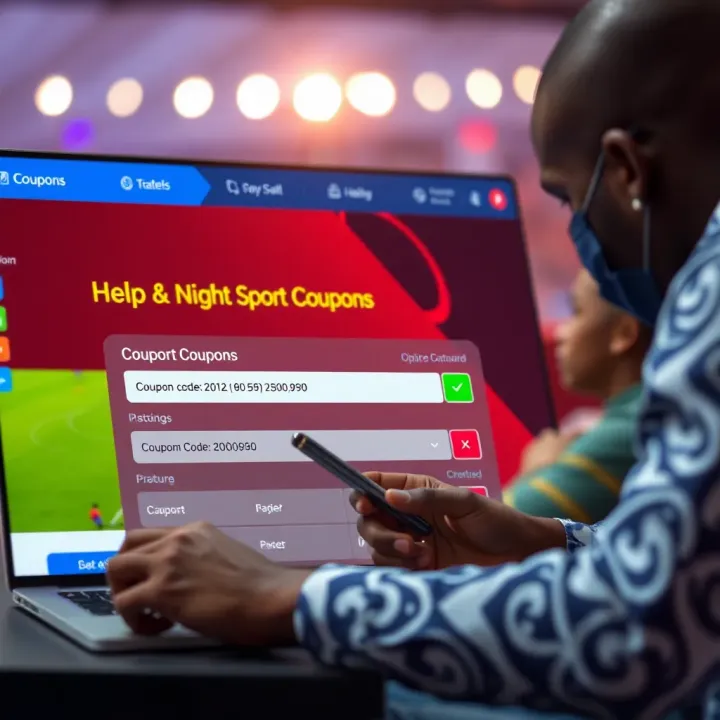Secure online betting interface with highlighted coupon code entry field