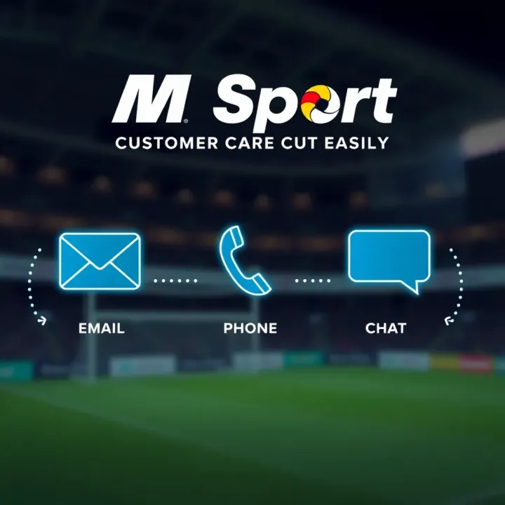 MSport Customer Care Contact Channels Digital communication icons symbolizing email, phone, and chat contact options for MSport