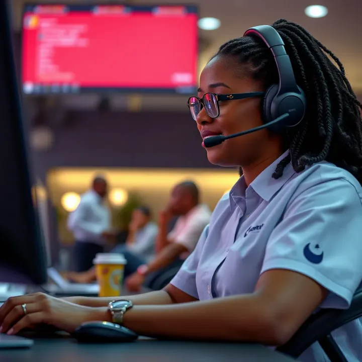 Customer support representative assisting a user with Msport account issues via online chat