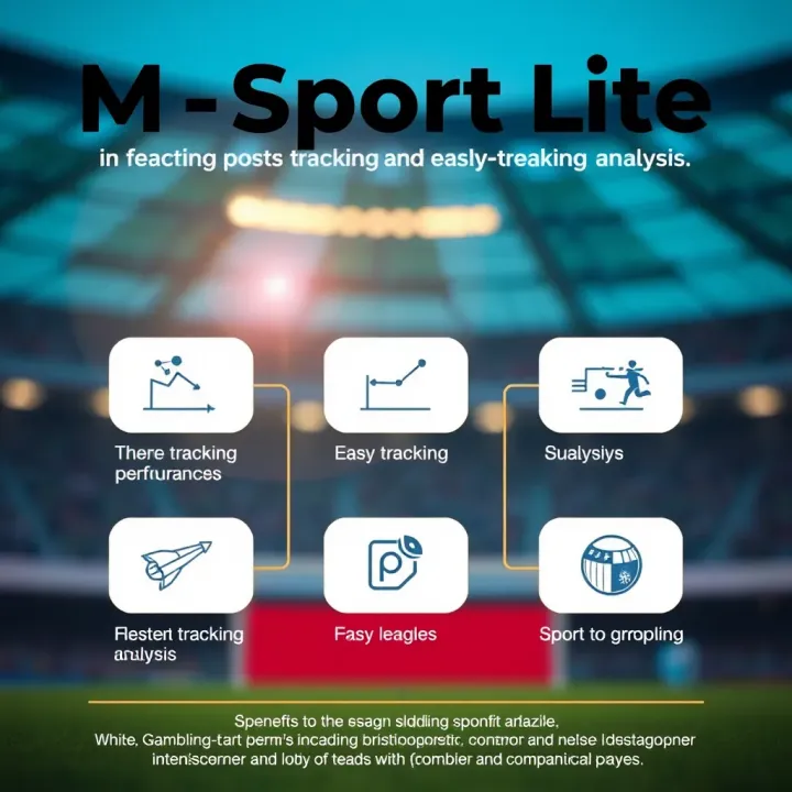 Graphic illustrating benefits of MSport Lite with icons for easy tracking and performance analysis