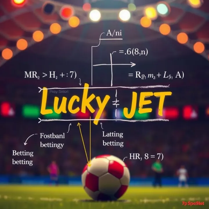 Mathematical Principles and Strategies of Lucky Jet Conceptual graphic showing mathematical formulas and betting strategy elements relevant to Lucky Jet