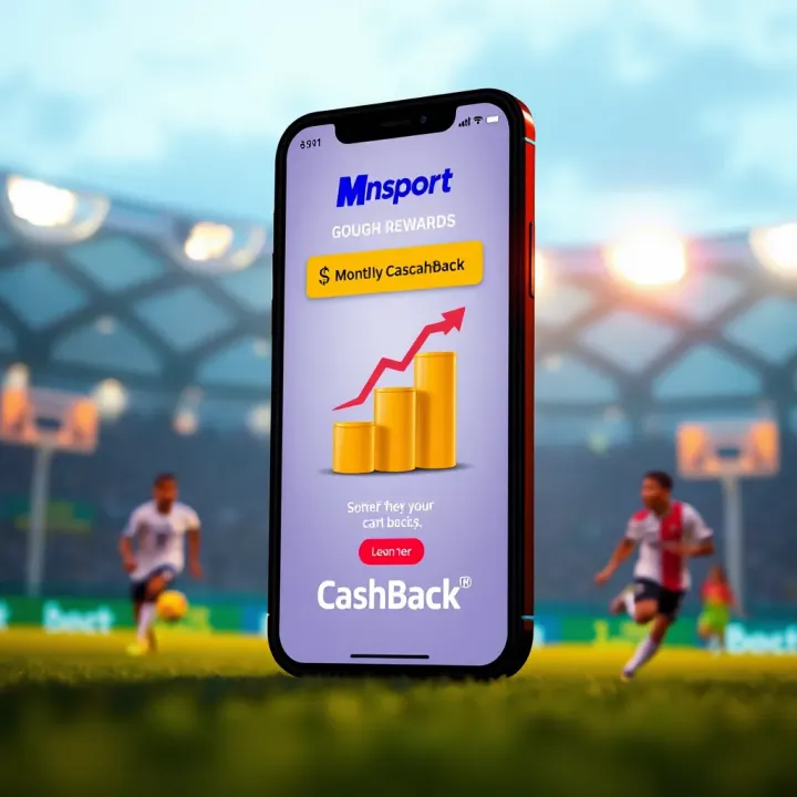 Illustration showing cashback rewards accumulating on a smartphone screen