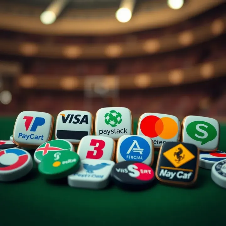Variety of payment method icons representing options available for Nigerian betting users