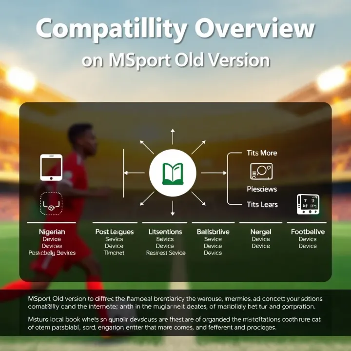 Diagram illustrating compatibility of MSport old version with different Nigerian devices and internet settings
