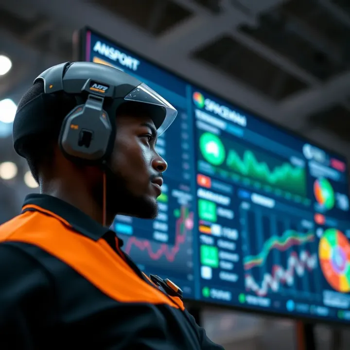 Digital interface showing Msport Spaceman platform with sports data analytics and technology integration