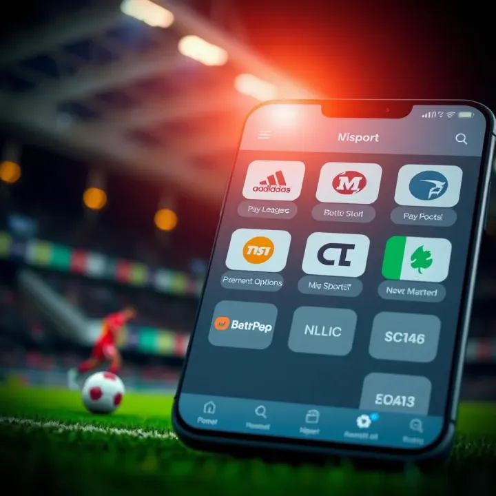Payment options icons suitable for Nigerian users on betting app