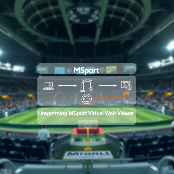 Technical Architecture of MSport Virtual Web Viewer Platform Diagram illustrating the technical setup and connectivity for MSport Virtual Web Viewer platform