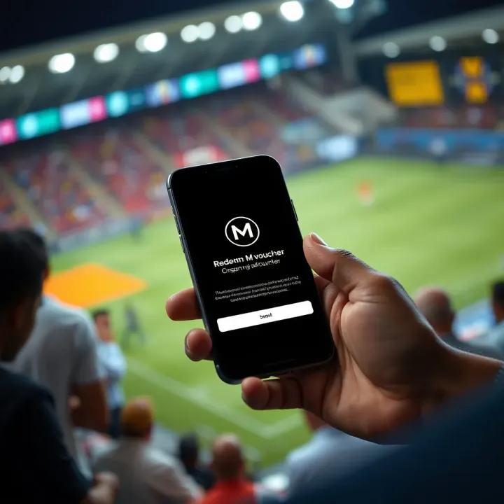 Redeeming Msport Vouchers on Mobile Devices Graphic depicting a smartphone with Msport voucher redemption interface and confirmation message