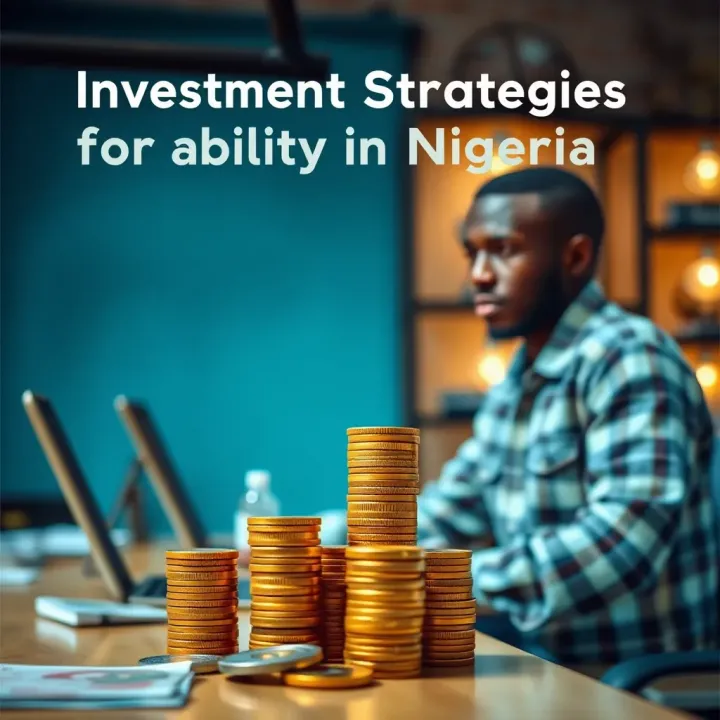Conceptual graphic of investment growth and financial planning in Nigerian market