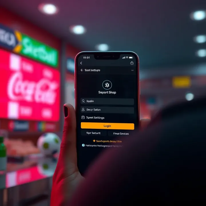Secure mobile application environment showcasing login security features and user settings