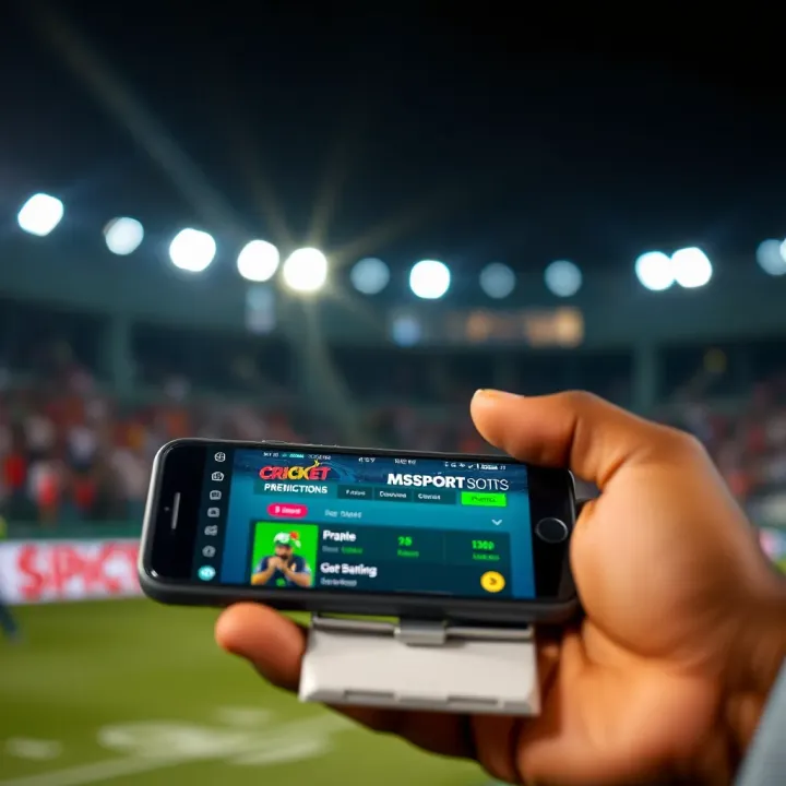 Mobile device displaying trusted cricket betting platforms in Nigeria