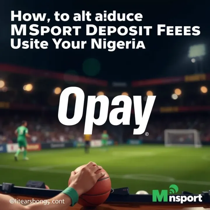 Conceptual graphic illustrating saving money on sports betting deposits via Opay