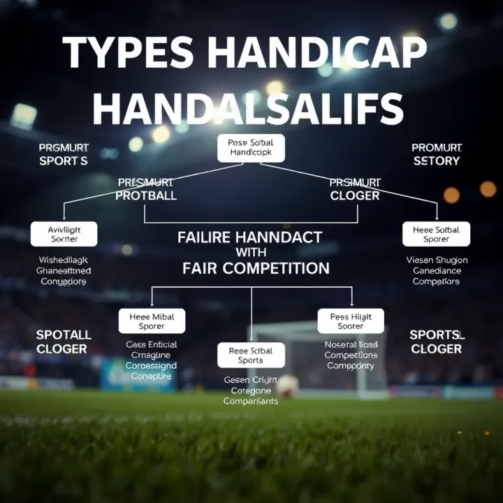 Types of Sports Handicaps and Their Impact on Fair Competition Diagram showing different types of sports handicaps and their impact on competition fairness