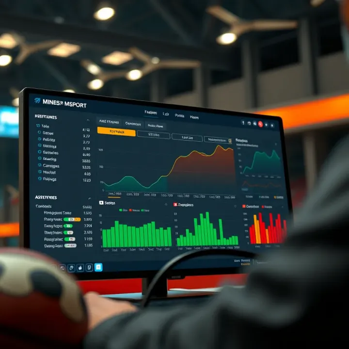 Dashboard view showcasing Mines Pro MSport software interface with mining data analytics