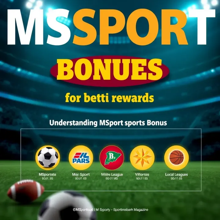 Graphic showing various sports icons and betting rewards representing MSport sports bonuses